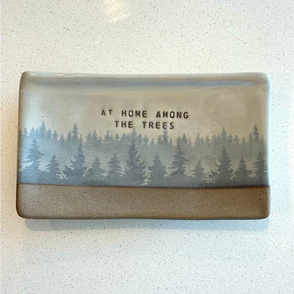 At Home Among the Trees
Spoon Rest or Hand-soap dish.